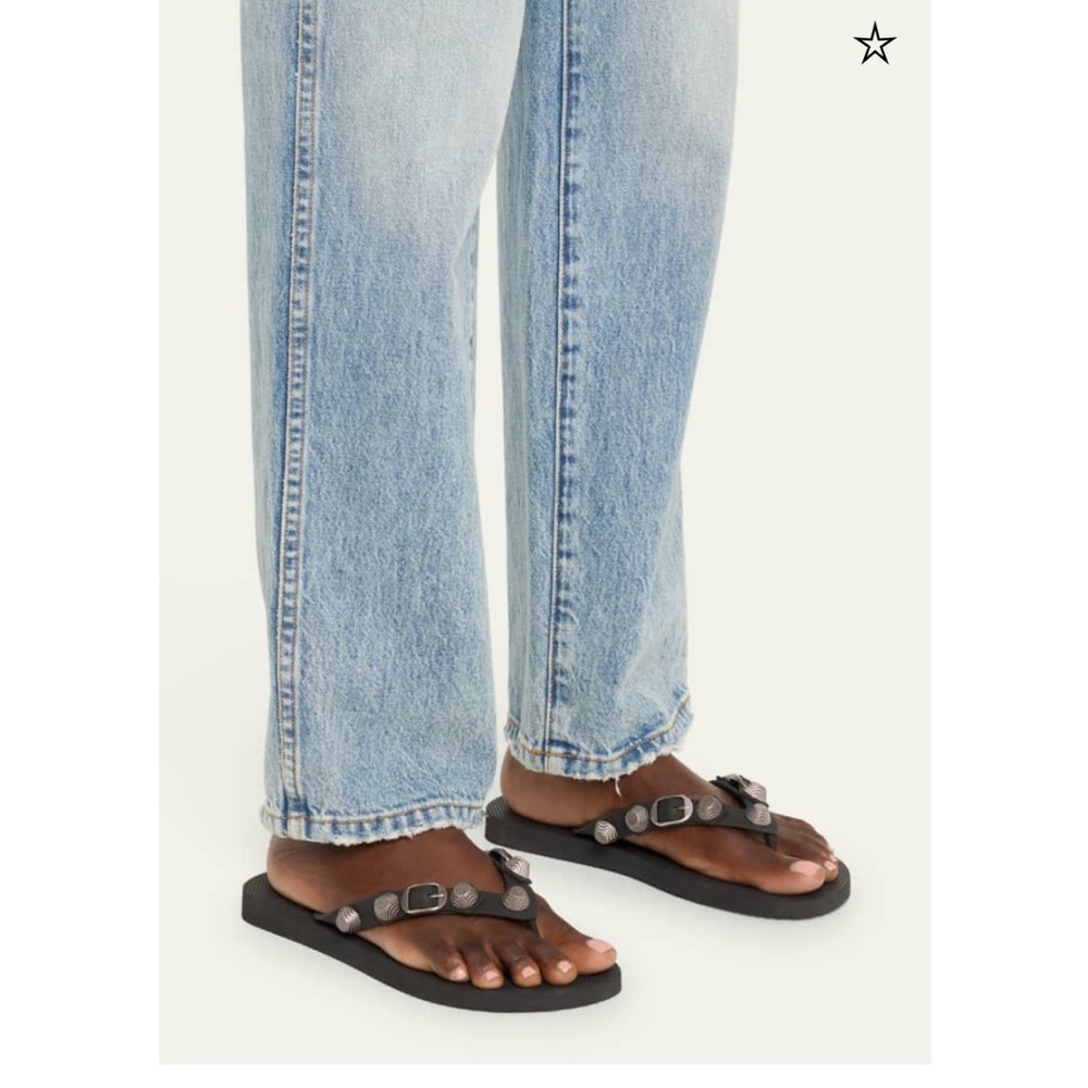 Balenciaga Cagole studded flip flop sandals